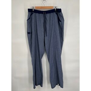 Scrubstar Scrub Pants Drawstring Elastic Waist Pockets Blue 2XL